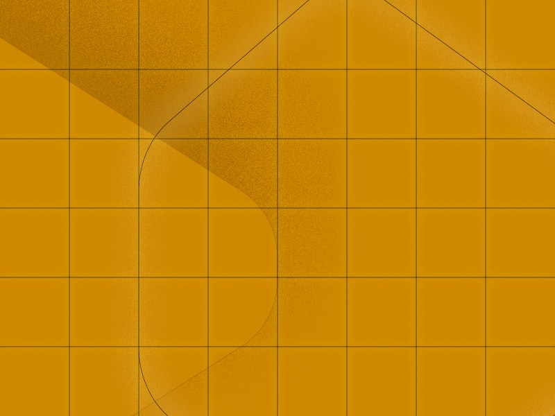 graphic with a mustard background and gridlines on top