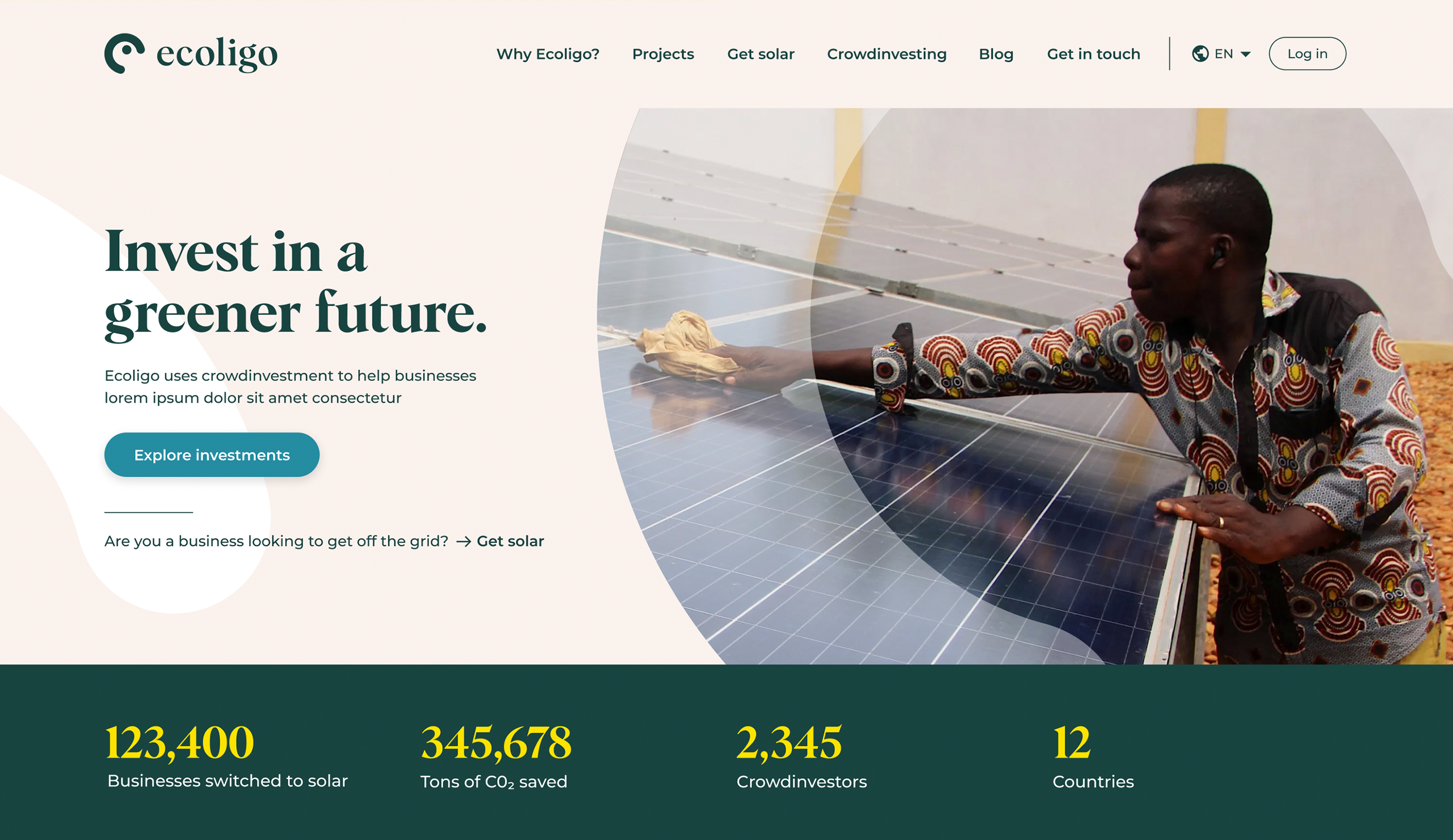 Ecoligo homepage