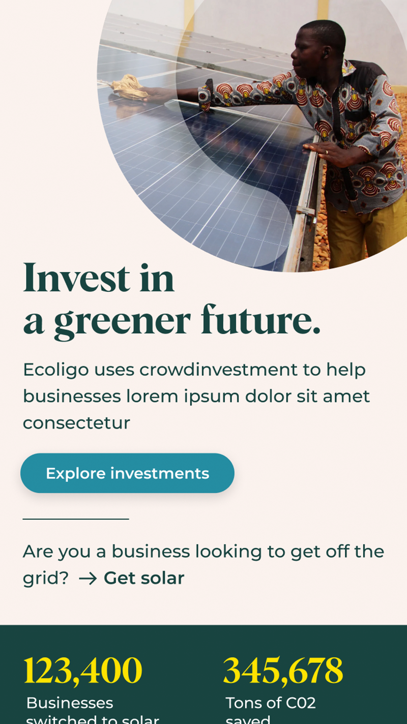 An Ecoligo webpage
