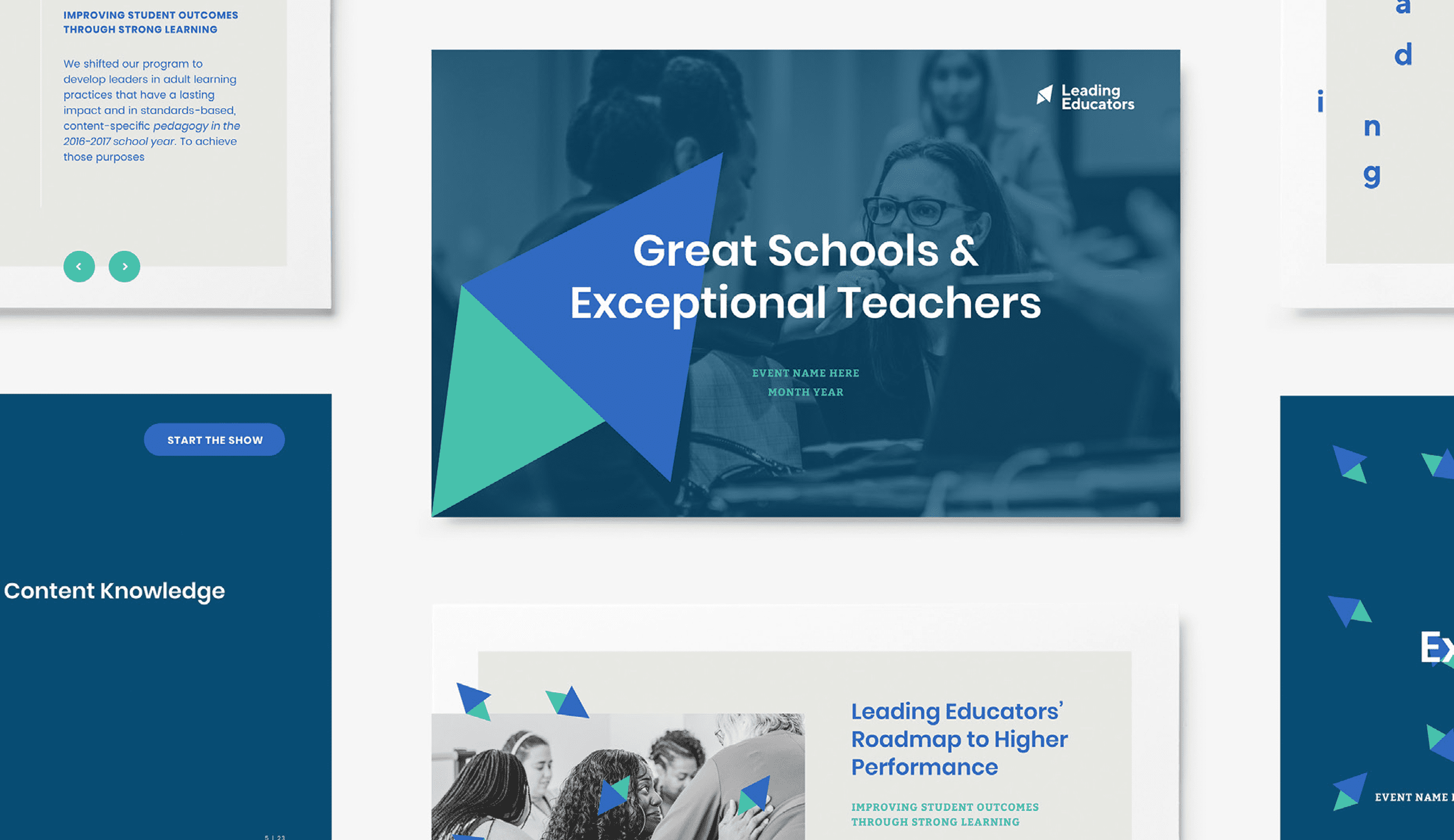 branded leading educators collateral