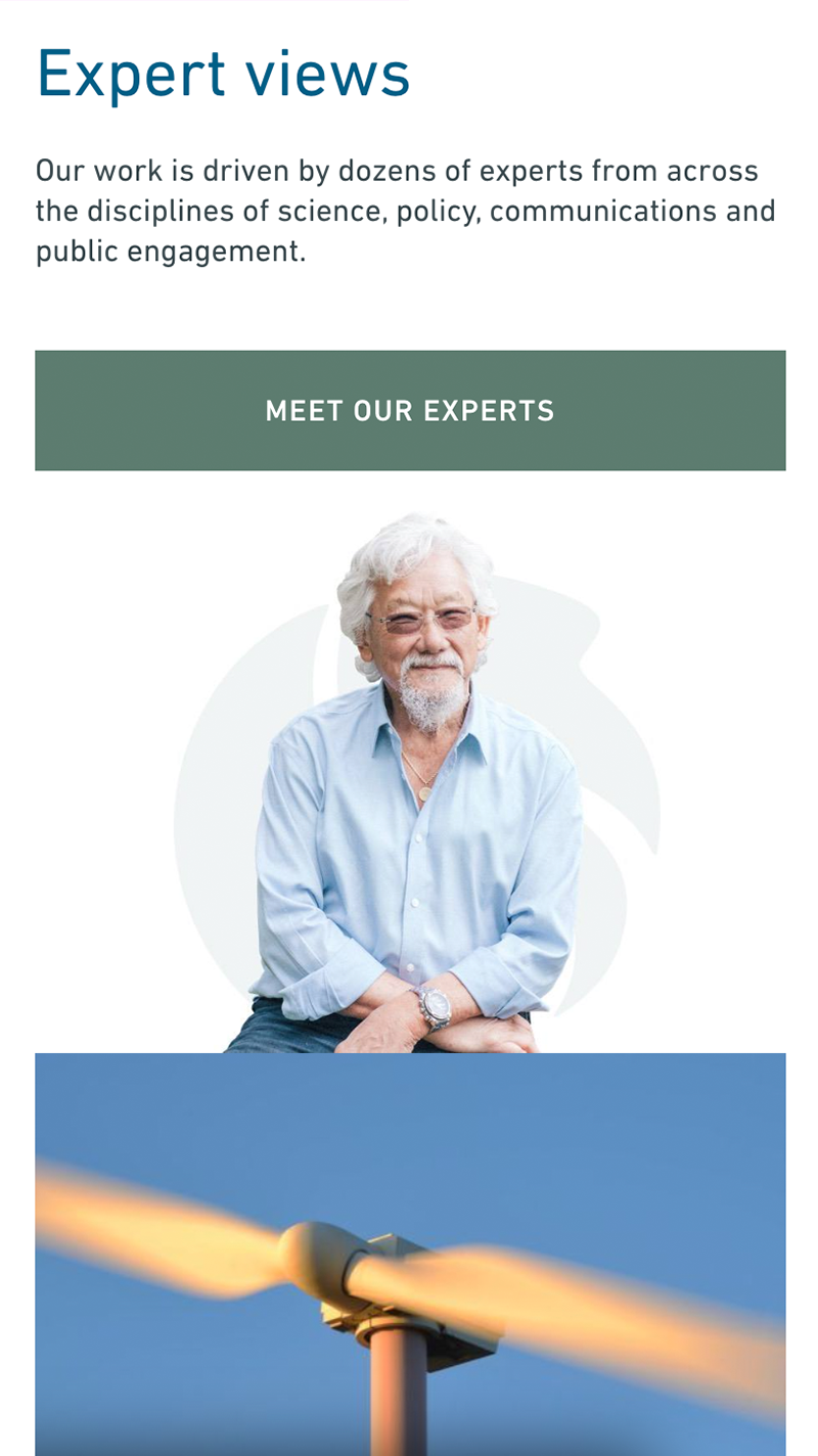 David Suzuki Foundation meet our experts page
