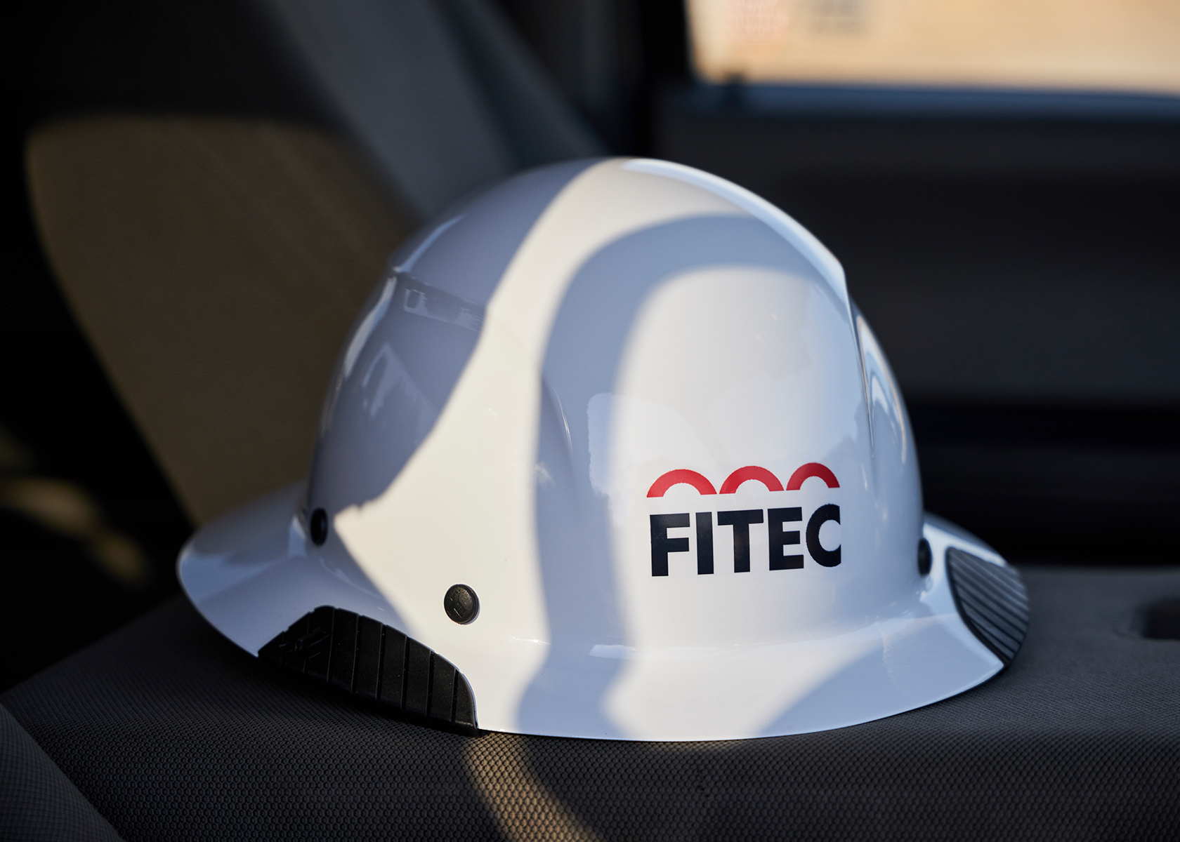 Hardhat with FITEC logo