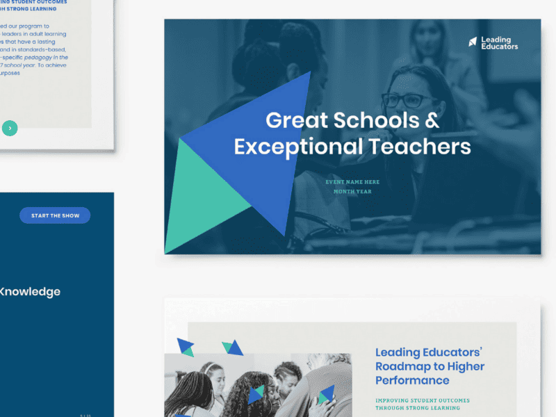 branded leading educators collateral