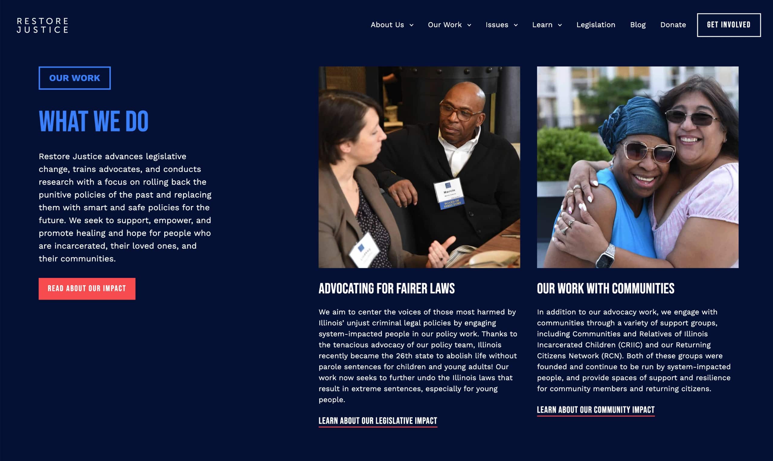 restore justice homepage